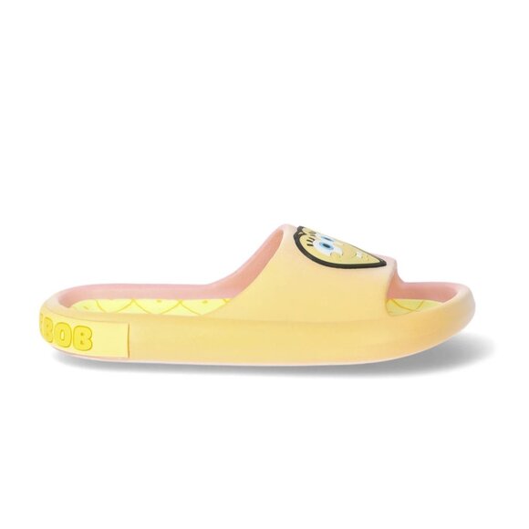 SpongeBob SquarePants Slide Sandals Pink Yellow Woman Size 10 - Picture 3 of 5